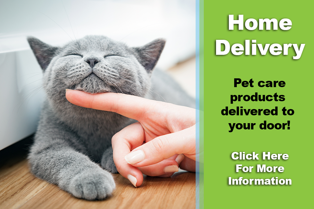 Home Delivery - Pet care products delivered to your door! - Click for more information
